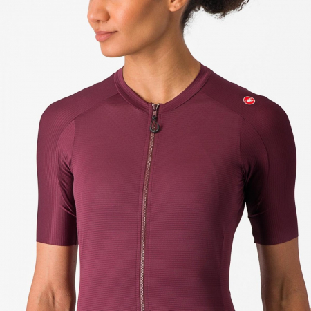 Tricou cu maneca scurta Castelli Espresso W de dama Visiniu XS [5]