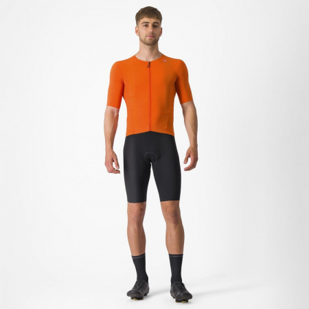 Tricou cu maneca scurta Castelli Premio Black Portocaliu L [7]