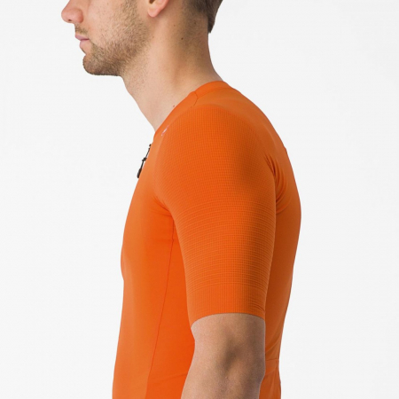 Tricou cu maneca scurta Castelli Premio Black Portocaliu L [5]