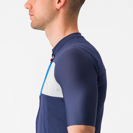 Tricou cu maneca scurta Castelli Prologo 7 Indigo/Albastru/Gri S [4]