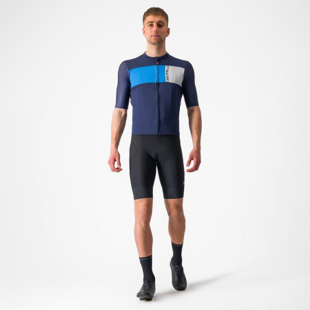 Tricou cu maneca scurta Castelli Prologo 7 Indigo/Albastru/Gri S [6]