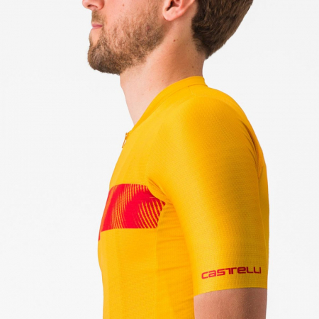 Tricou cu maneca scurta Castelli Unlimited Endurance Galben/Rosu XL [5]