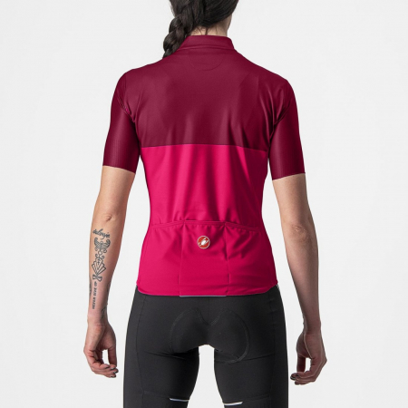 Tricou cu maneca scurta Castelli Velocissima de dama Rosu/Visiniu XS [1]