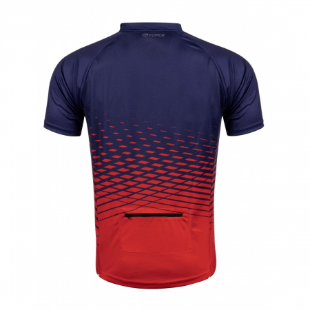 Echipament - Tricou maneca scurta Force MTB Angle albastru/rosu XL
