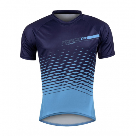 Tricou maneca scurta Force MTB Angle albastru XS [3]