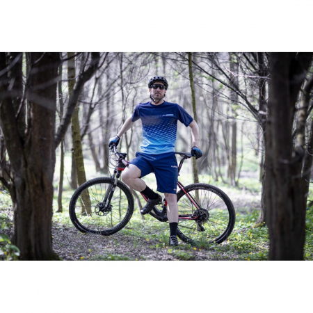 Tricou maneca scurta Force MTB Angle albastru XS [1]
