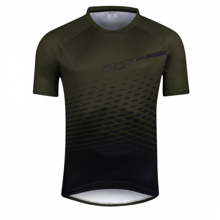 Tricou maneca scurta Force MTB Angle army 3XL [2]