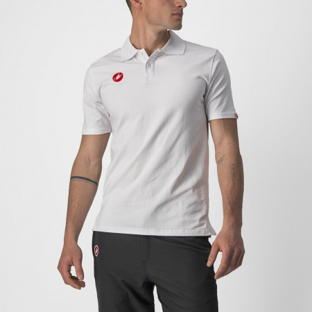 ECHIPAMENTE - Tricou polo Castelli Race Day Alb XL