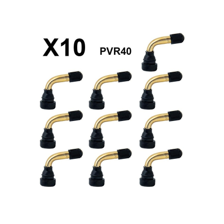 PIESE TROTINETE - Valva tubeless curbata 90 grade pentru trotineta electrica 40mm - set 10 bucati