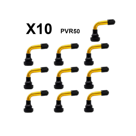 PIESE TROTINETE - Valva tubeless curbata 90 grade pentru trotineta electrica 50mm - set 10 bucati