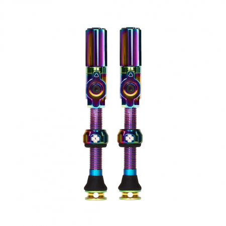 TUBELESS & ANTIPANA - Valve tubeless Muc-Off Tubeless Valves Big Bore Hybrid (Large) Iridescent