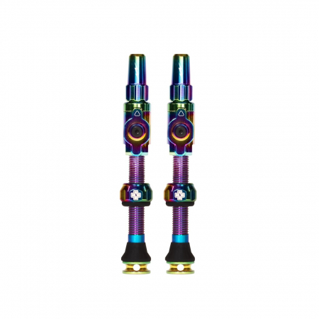 TUBELESS & ANTIPANA - Valve tubeless Muc-Off Tubeless Valves Big Bore Lite (Large) Iridescent