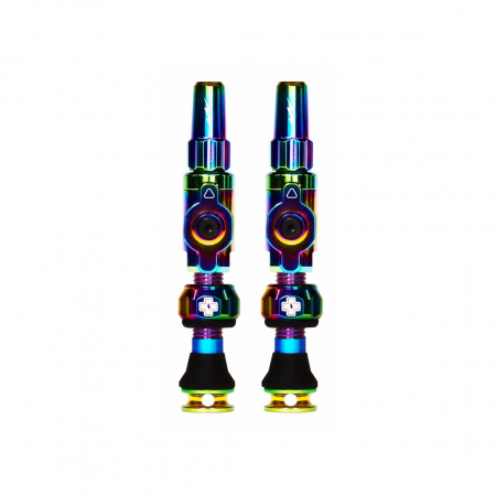 TUBELESS & ANTIPANA - Valve tubeless Muc-Off Tubeless Valves Big Bore Lite (Small) Iridescent