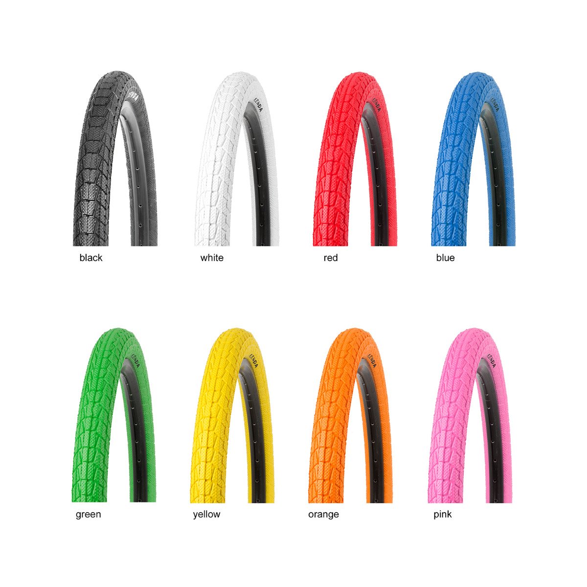 Anvelopă BMX Kenda Krackpot 20x1.95 verde cu profil pentru street și park
