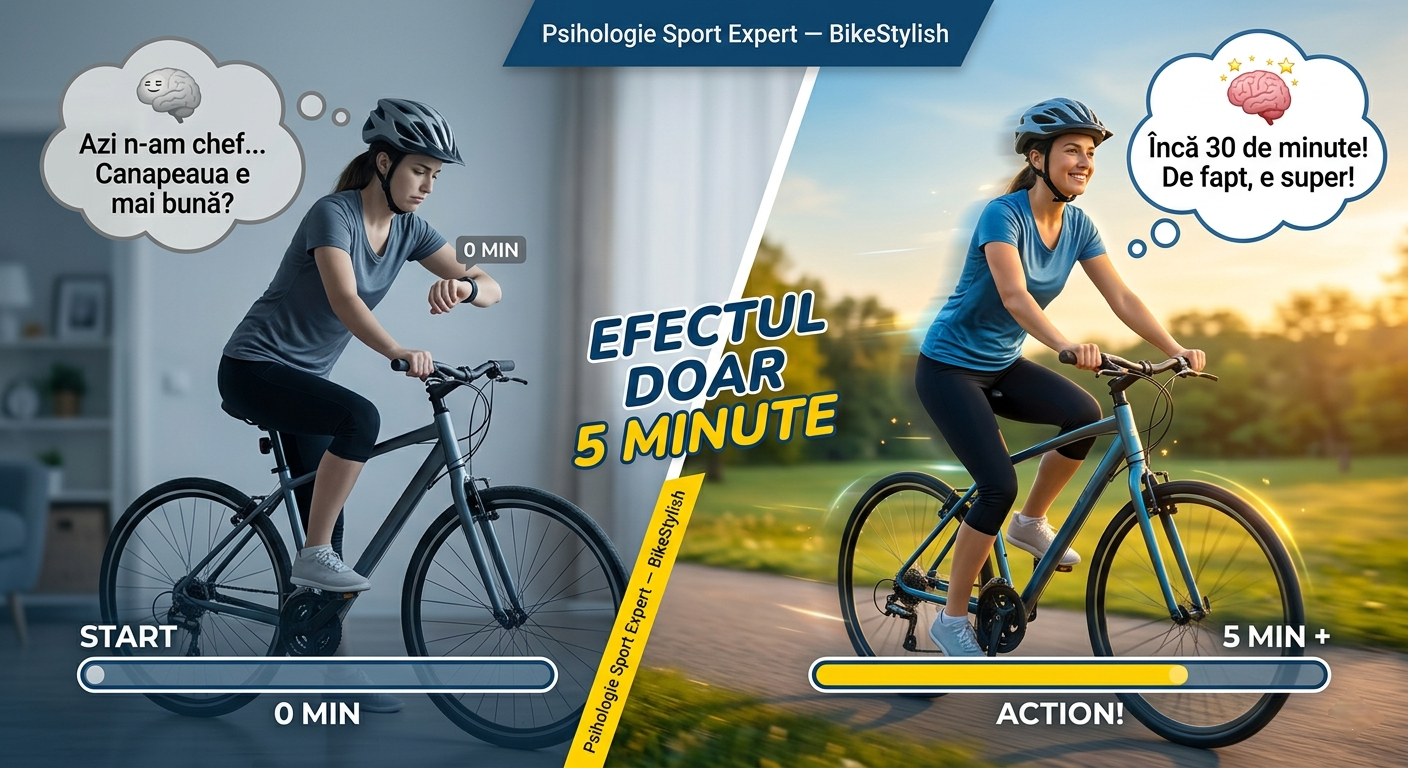 Efectul 'Doar 5 Minute': Cum Te Păcălești Să Pedalezi