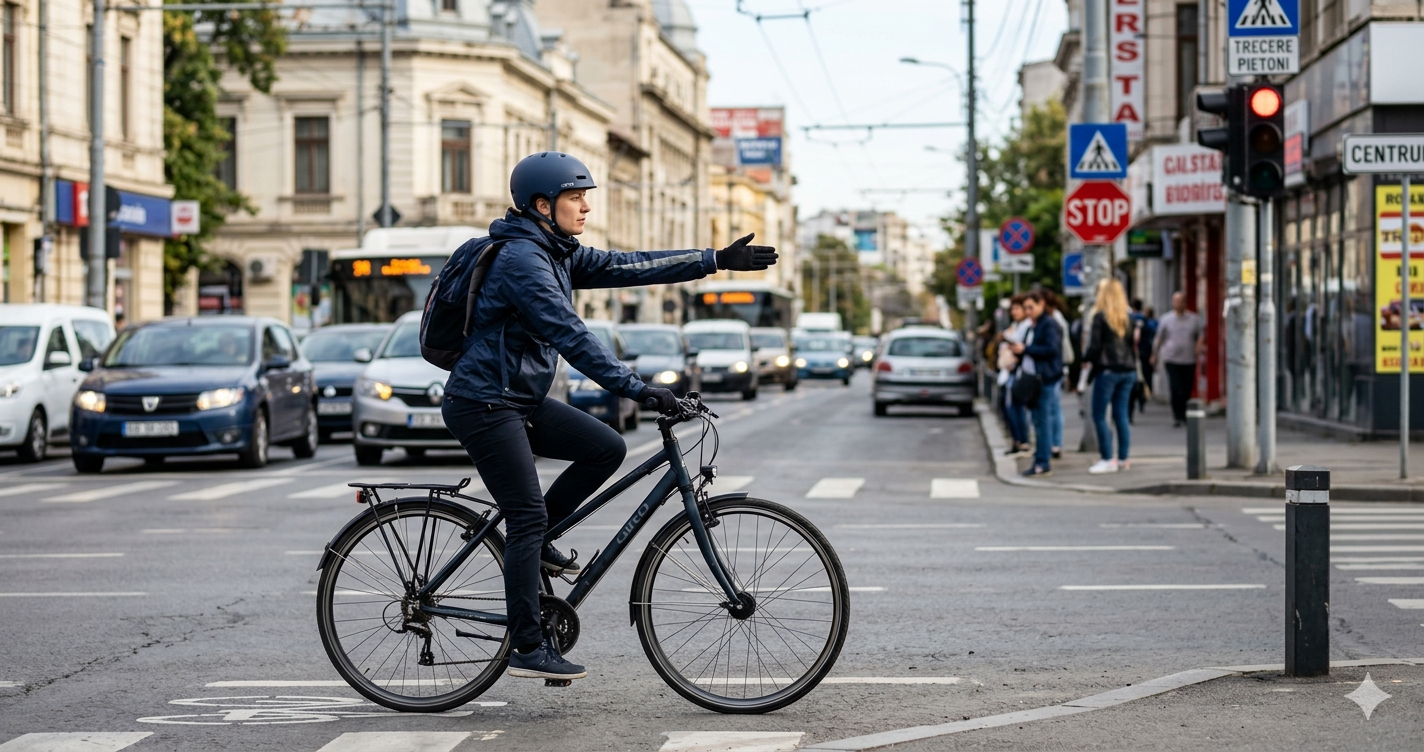Semnale de Mână pe Bicicletă: Ghidul Complet pe Care Nu L-ai Primit
