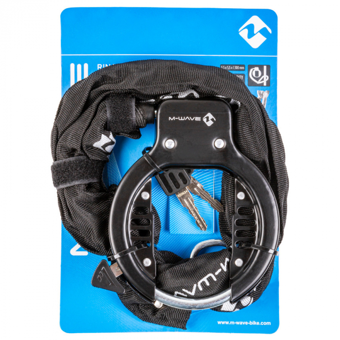 Antifurt Cadru cu Cheie si Lant M-WAVE Ringchain [4]