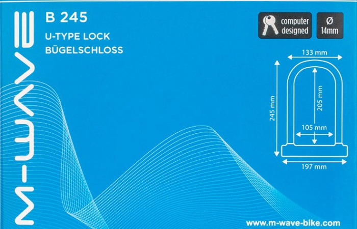 Antifurt Cadru U-Lock M-WAVE  "B 245" [3]