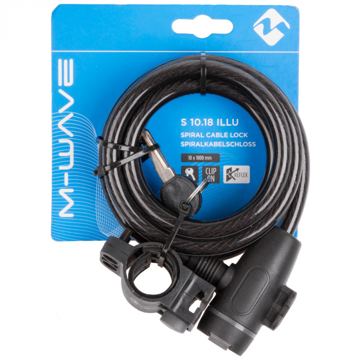 Antifurt cu cheie M-WAVE  "S 10.18 Illu"  Reflex [2]