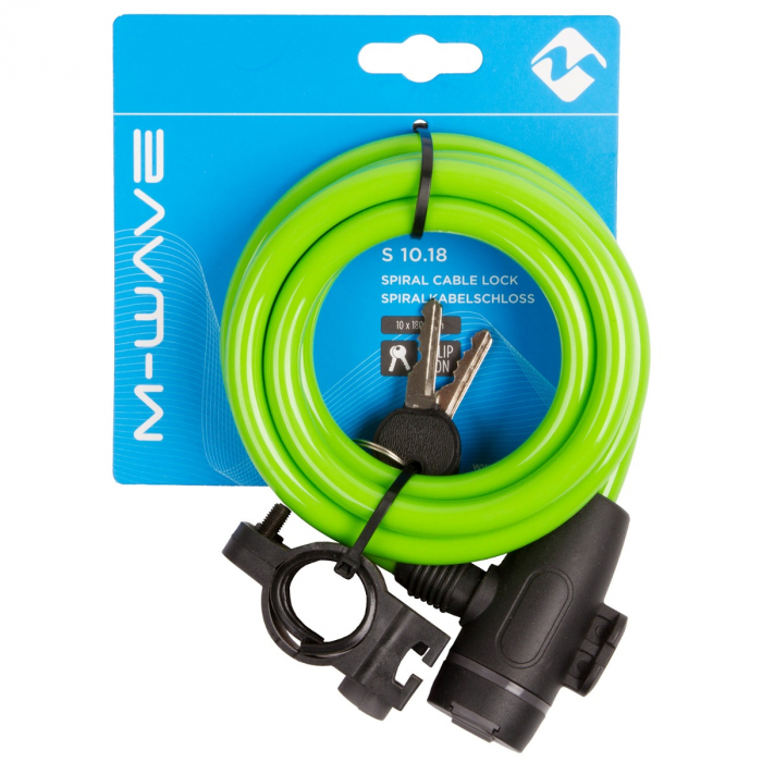 Antifurt cu Cheie M-WAVE  "S 10.18"  Verde [2]
