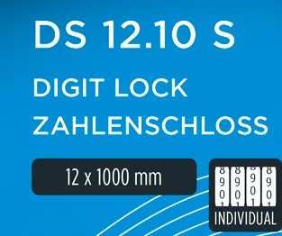 Antifurt cu Cifru M-WAVE "DS 12.10 S"  Negru [3]