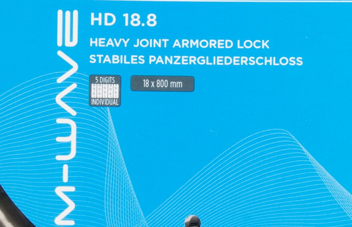Antifurt cu Cifru M-WAVE  "HD 18.8" cu Armura Articulara [3]