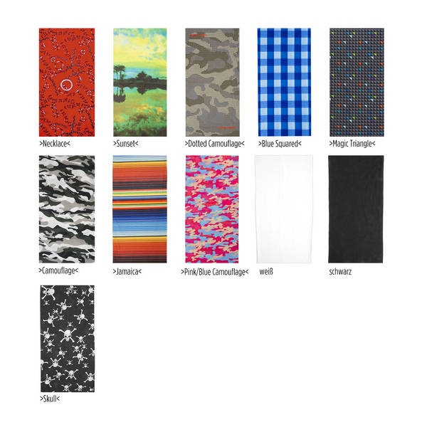 Bandana M-WAVE Albastru/Rosu Squared [3]