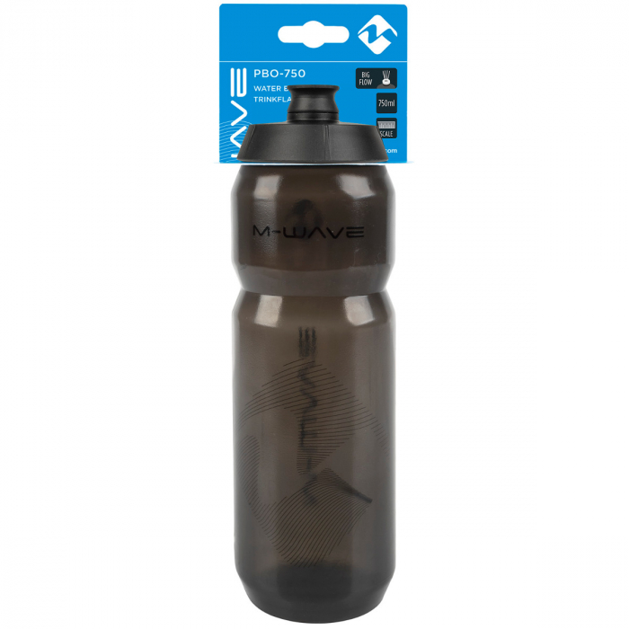 Bidon Plastic M-WAVE PBO-750 Negru - Transparent [2]