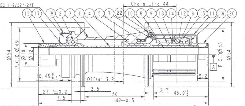 Butuc Spate NOVATEC D982TSB-CL-X12-11S 12 x 142 mm 32H centerlock [2]