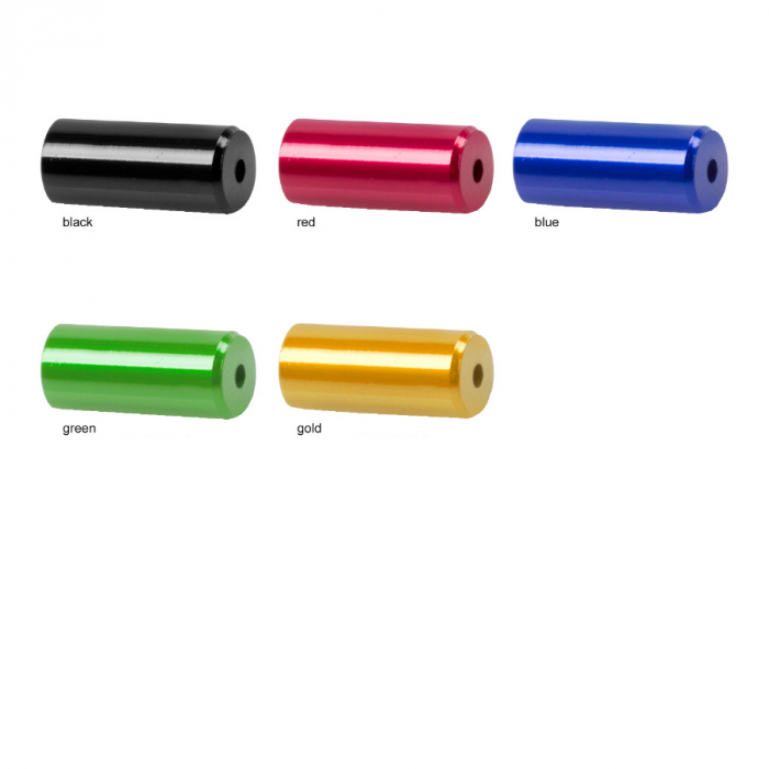 Capete Manta CNC 4,1x12 mm M-WAVE Aluminiu Albastru Anodizat [3]
