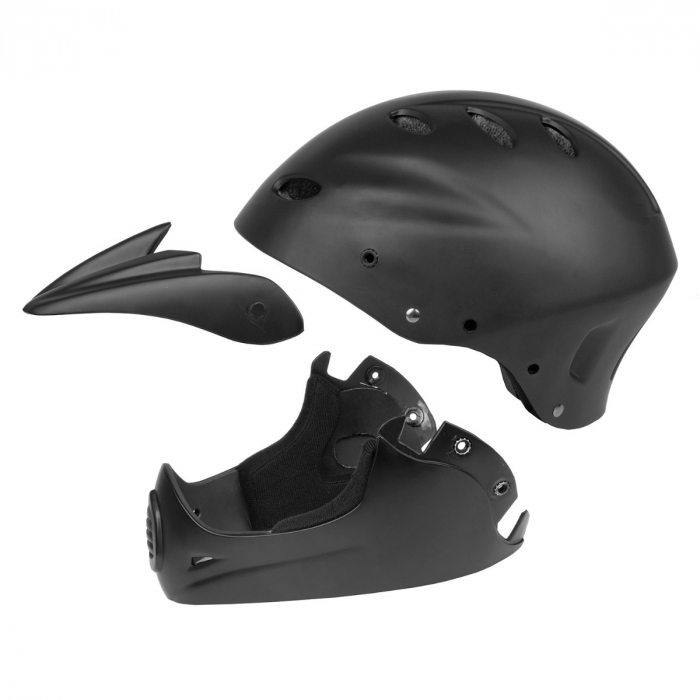 Casca Downhill M-WAVE ALL IN 1 L (58-62 cm) Negru Mat [2]