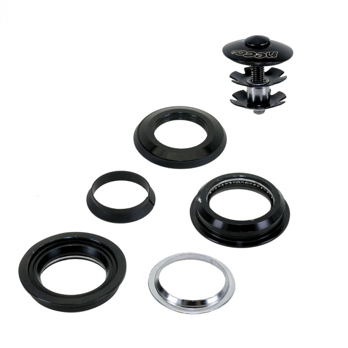 Cuveti Semi Integrati NECO 1.1/8" Aluminiu/Metal Negru [3]