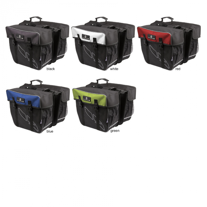 Geanta Portbagaj 2 Piese M-WAVE  AMSTERDAM DOUBLE  Negru/Albastru [2]