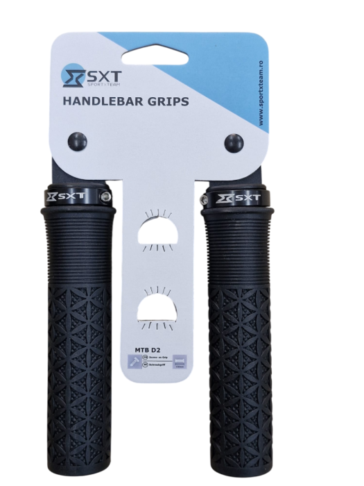 Mansoane MTB SXT ZN-047 - 130 mm Lock-On Negru [2]