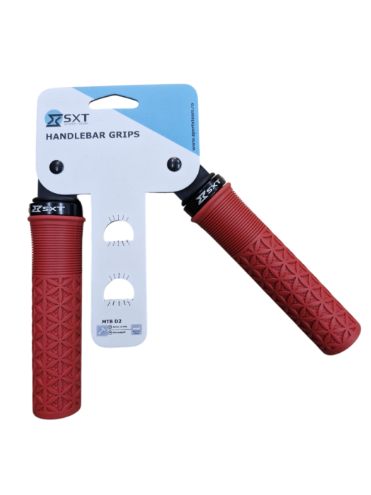 Mansoane MTB SXT ZN-047 - 130 mm Lock-On Rosu California [4]