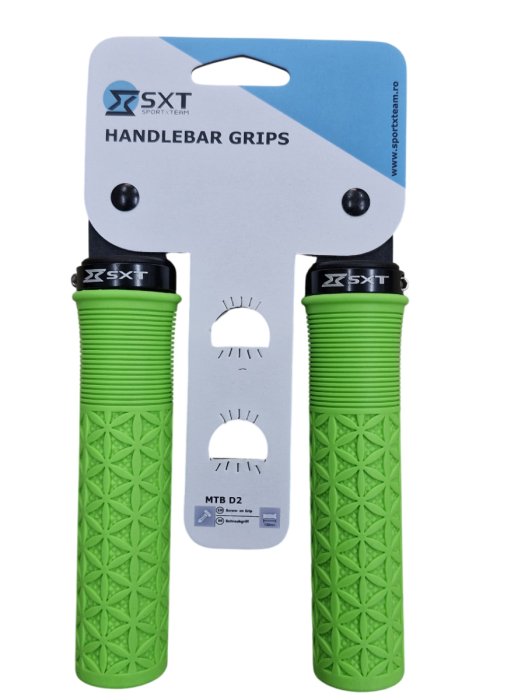 Mansoane MTB SXT ZN-047 - 130 mm Lock-On Verde [2]