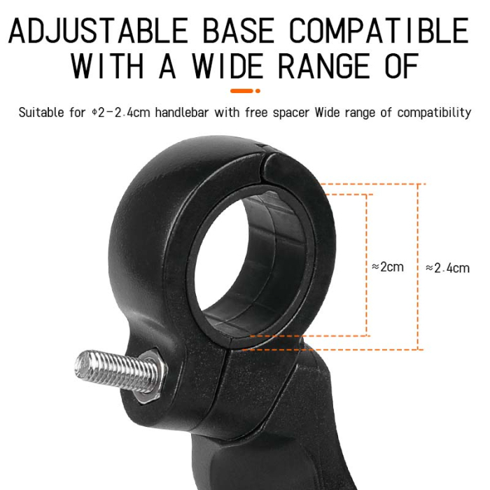 Oglinda bicicleta cu prindere pe ghidon - stanga [3]