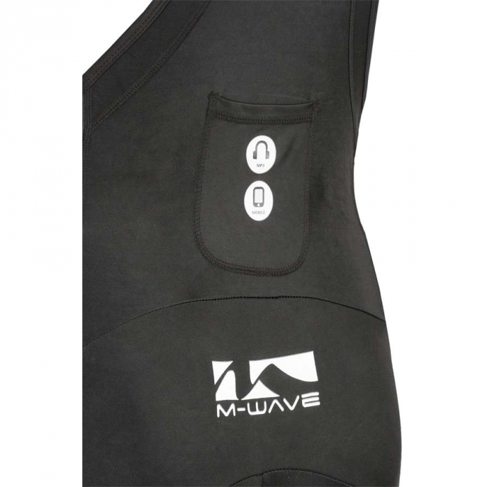 Pantaloni Scurti cu Bretele M-Wave,Negru/Alb , S [3]