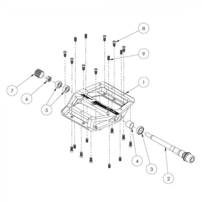 Pedale HT AN71 - TALON Albastru Royal [4]