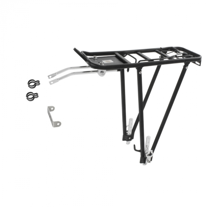 Portbagaj Aluminiu Spate M-WAVE SCREW-ON II A 24"-28" Negru [1]