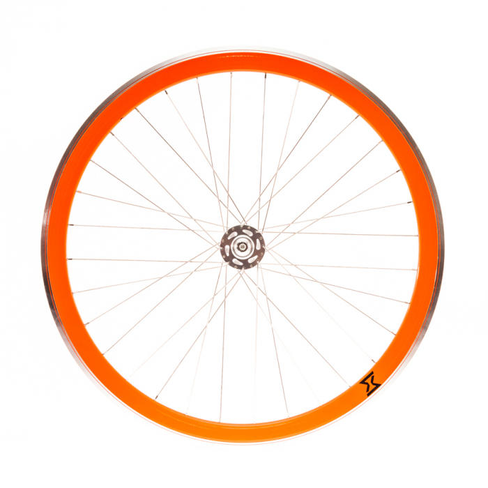 Roata Fata Single Speed/Fixie SXT 700-32H 40 mm Portocaliu [1]