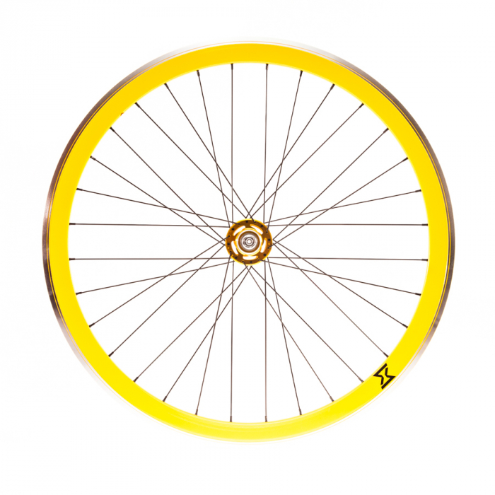 Roata Spate Single Speed/Fixie SXT 700-32H 40 mm Galben [1]
