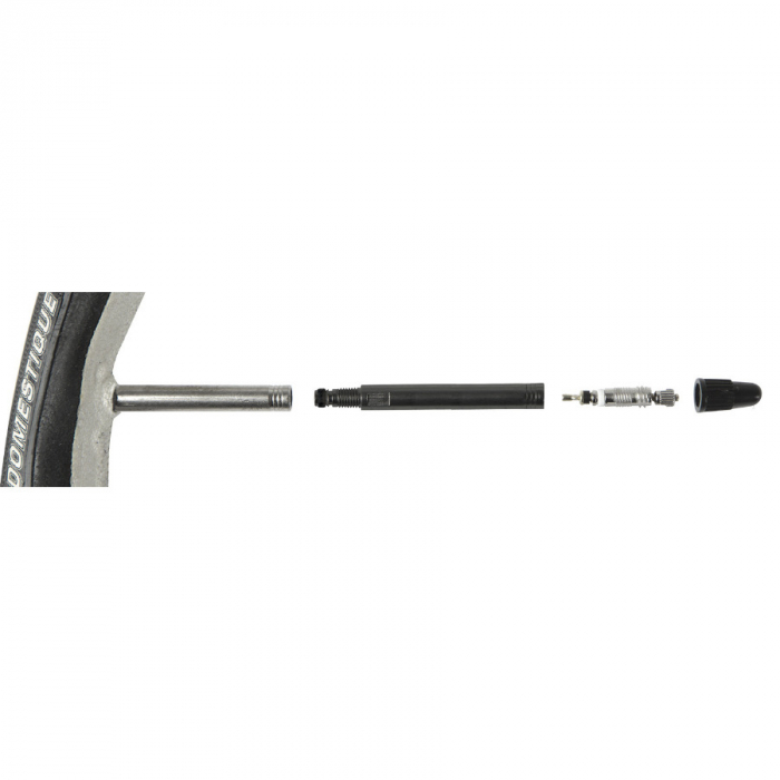 Set Extensie Valve M-WAVE Aluminiu 40 mm Silver [3]