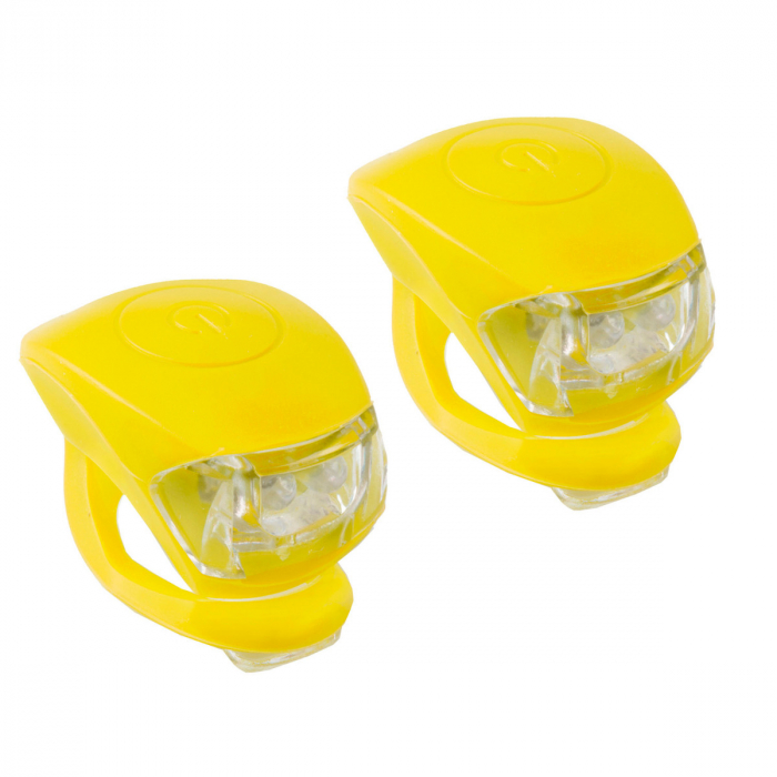 Set Flash cu Baterii M-WAVE COBRA IV -Galben [1]