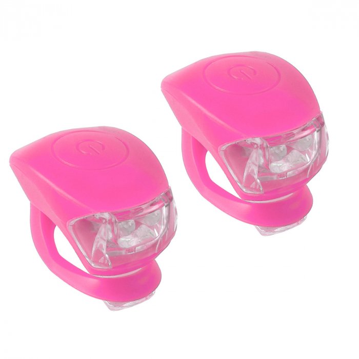 Set Flash cu Baterii M-WAVE COBRA IV - Roz [1]