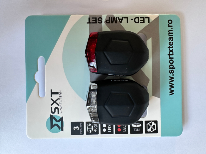 Set Flash cu Baterii SXT (silicone) Negru [3]