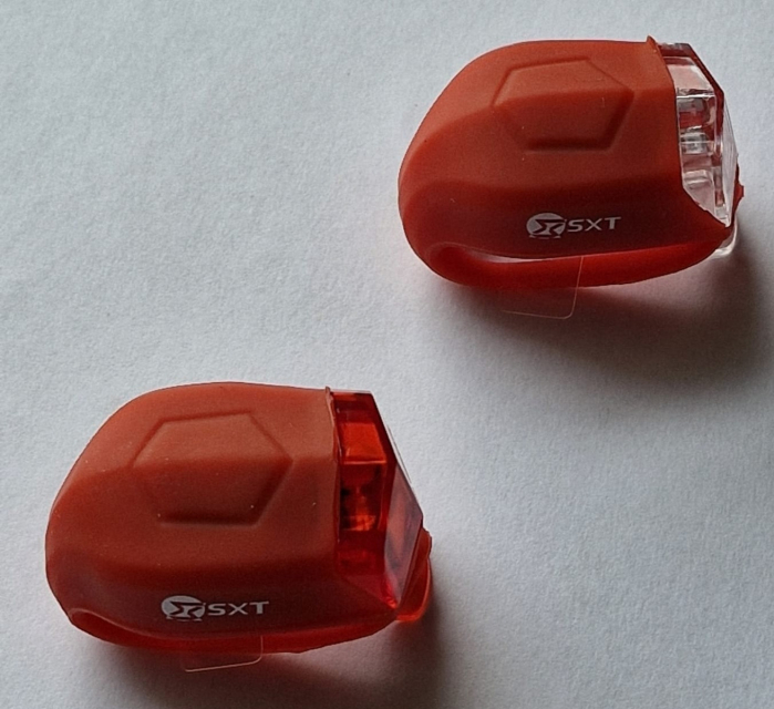 Set Flash cu Baterii SXT (silicone) Rosu [3]