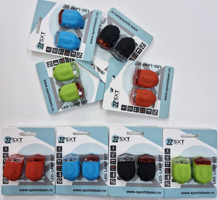 Set Flash cu Baterii SXT (silicone) Verde Lime [5]