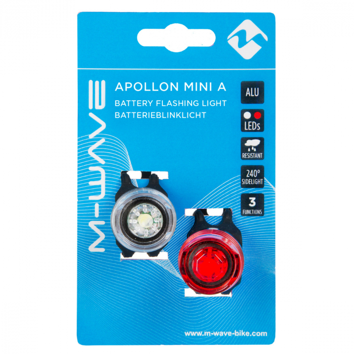 Set lumini cu baterii M-WAVE "APOLLON MINI A" [2]