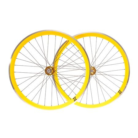 Set Roti Single Speed/Fixie SXT 700-32H 40 mm Galben [1]